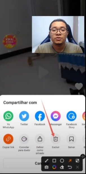 Como APAGAR vídeos do Kwai 2023