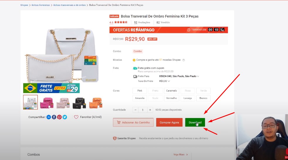 baixar videos shopee