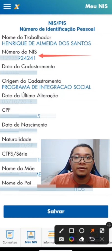 Consultar numero do PIS