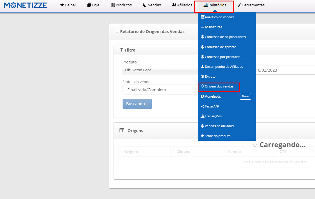 Como RASTREAR seus links de afiliado na Monetizze