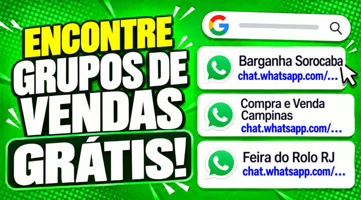 Como achar grupos de vendas no WhatsApp pelo Google